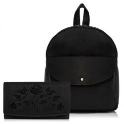 Paolo Peruzzi Ajándékkészlet, hátizsák és pénztárca ZUP-24-BL | fekete