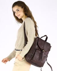 Marco Mazzini Handmade MARCO MAZZINI Női bőr hátizsák A4 | csokoládébarna