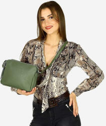 MAZZINI MARCO MAZZINI Bőr crossbody táska | zöld