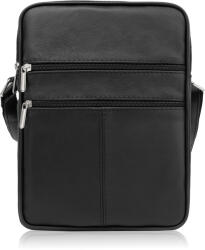 ABRUZZO Férfi bőr válltáska | fekete - top-brands - 22 581 Ft