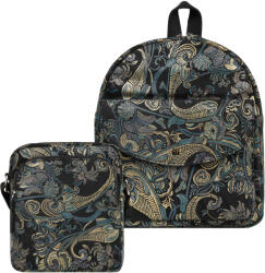 Paolo Peruzzi Női szett bőr hátizsák + válltáska ZUP-118-G | fekete