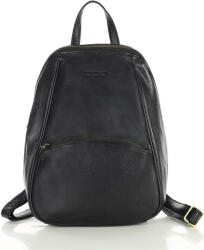 Marco Mazzini Elegáns női bőr hátizsák városi minimalizmus | fekete
