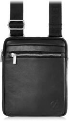 BRODRENE BRØDRENE Férfi bőr crossbody táska | fekete