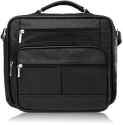 ABRUZZO Férfi bőr válltáska a mindennapi munkához ABR-16 | fekete