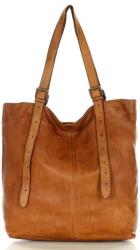 Marco Mazzini Handmade MARCO MAZZINI Bőr shopper kézitáska | barna teve
