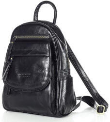 Marco Mazzini Bőr női hátizsák | fekete