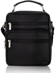 Paolo Peruzzi Férfi bőr válltáska | fekete - top-brands - 17 584 Ft