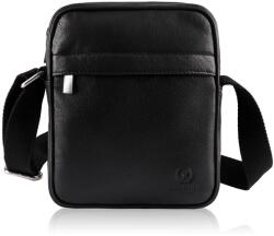 Paolo Peruzzi Férfi bőr válltáska T-75-BL | fekete