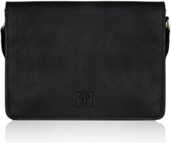 Paolo Peruzzi Férfi bőr válltáska | fekete - top-brands - 48 006 Ft