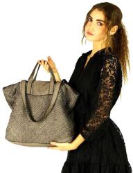 Marco Mazzini Handmade MARCO MAZZINI Bőr shopper kézitáska | bézs taupe - top-brands - 65 235 Ft