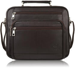 Paolo Peruzzi Férfi bőr váll- és kézitáska T-126-BR | barna