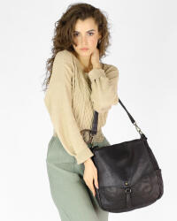 Marco Mazzini Handmade MARCO MAZZINI Bőr válltáska Vera Pelle | fekete