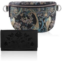 Paolo Peruzzi Női bőr deréktáska és pénztárca ZUP-54 | fekete