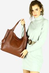 Genuine Leather MAZZINI Bőr shopper táska Portofino Max | barna