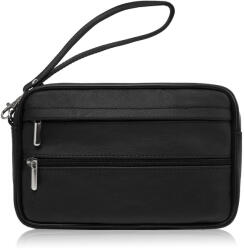 ABRUZZO Férfi bőrtáska természetes bőrből | fekete - top-brands - 12 002 Ft