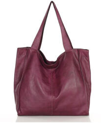 Marco Mazzini Bőr shopper táska | bordó