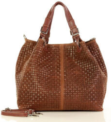 Genuine Leather MARCO MAZZINI Bőr kézitáska Carina Treccia | Teve