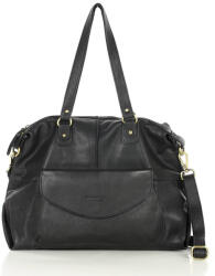 Marco Mazzini Bőr shopper táska A4 | fekete