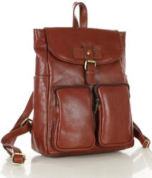Marco Mazzini Női bőr hátizsák A4 | barna whisky