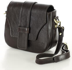Marco Mazzini MAZZINI Bőr crossbody kézitáska VERONA | barna kávé