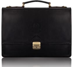 Paolo Peruzzi Férfi bőr aktatáska | fekete - top-brands - 47 149 Ft