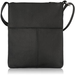 ABRUZZO Női bőr crossbody kézitáska ABR-49-BL | fekete