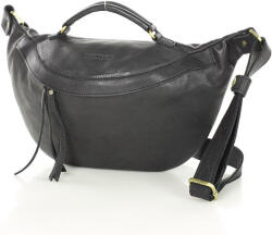 Marco Mazzini Handmade MARCO MAZZINI Női bőr deréktáska | fekete