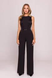 MOE Női overál csipkével | fekete