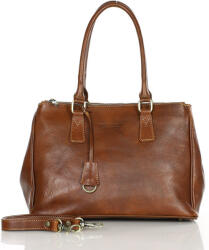 MAZZINI MARCO MAZZINI Prémium kétrekeszes bőr kézitáska | barna