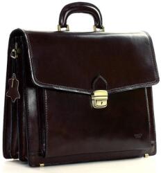 Mazzini Business MARCO MAZZINI Férfi bőr aktatáska LORENZ | sötétbarna