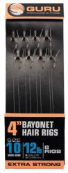 Guru GRR020 Bayonet Ready Rigs 4"(10 cm) előkötött horog - 16 MWG - 7lb/0, 19mm (GRR219)