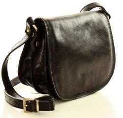 MAZZINI MARCO MAZZINI Női bőr crossbody táska | fekete