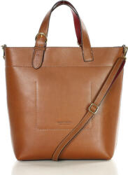 Marco Mazzini Nagy prémium bőr shopper kézitáska | barna