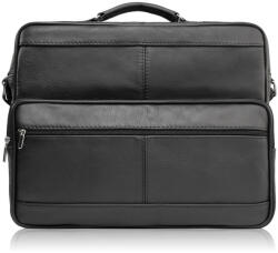 ABRUZZO Férfi bőr válltáska | fekete - top-brands - 24 003 Ft
