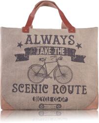 Paolo Peruzzi Tágas táska E-13-MC nyomattal | természet