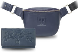 Paolo Peruzzi Női bőr deréktáska és pénztárca ZUP-105-DB | sötétkék