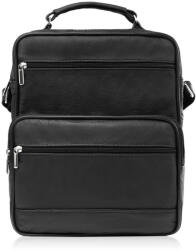 ABRUZZO Férfi bőr válltáska | fekete - top-brands - 20 574 Ft