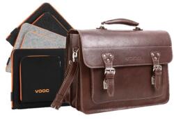 VOOC bőr üzleti táska és notebook | Barna