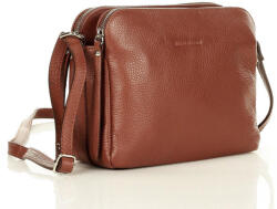 MAZZINI MARCO MAZZINI Bőr crossbody táska | barna