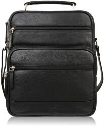 Paolo Peruzzi férfi bőr válltáska | fekete - top-brands - 35 545 Ft