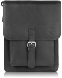 Paolo Peruzzi Torba Męska Na Ramię Skórzana Vintage Paolo Peruzzi T-91-hbl