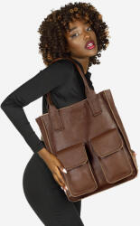 MAZZINI MARCO MAZZINI Bőr shopper kézitáska | barna