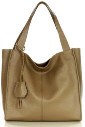 Genuine Leather MARCO MAZZINI Bőr shopper Portofino Max | bézs taupe