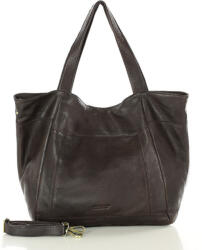 Marco Mazzini Nagy bevásárlótáska zsebbel | csokoládé