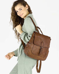 Marco Mazzini Bőr női hátizsák | csokoládébarna