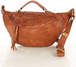 Marco Mazzini Női bőr deréktáska | konyak