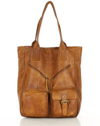 Marco Mazzini Handmade MARCO MAZZINI Bőr shopper táska XXL | camel