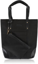 Paolo Peruzzi Shopper táska + kozmetikai táska E-23-BL | fekete