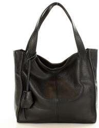 Genuine Leather MAZZINI Bőr shopper táska Portofino Max | fekete