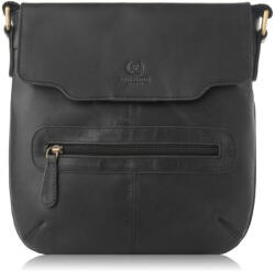 Paolo Peruzzi Női bőr válltáska T-61-BL | fekete